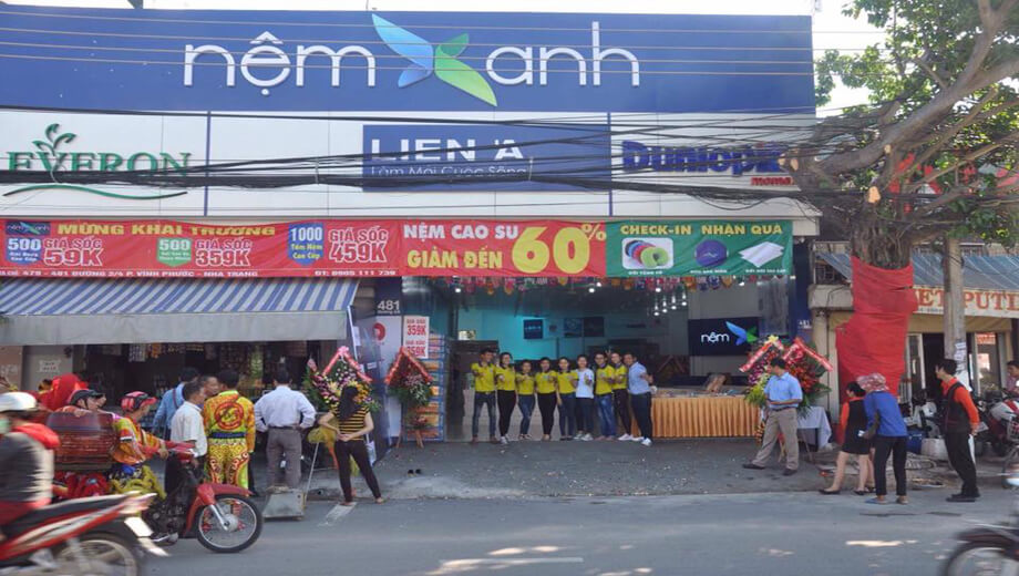 Nệm Xanh Khai Trương Showroom Vĩnh Phước - Nha Trang